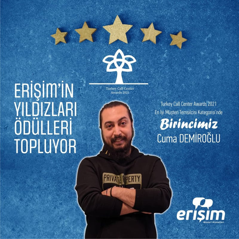 Erişim Müşteri Hizmetleri'ne En İyi Müşteri Temsilcisi Ödülü