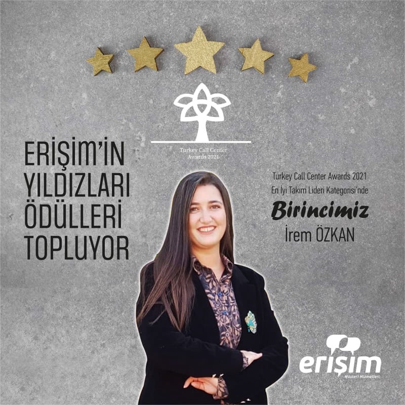 Erişim Müşteri Hizmetleri'ne En İyi Takım Lideri Ödülü